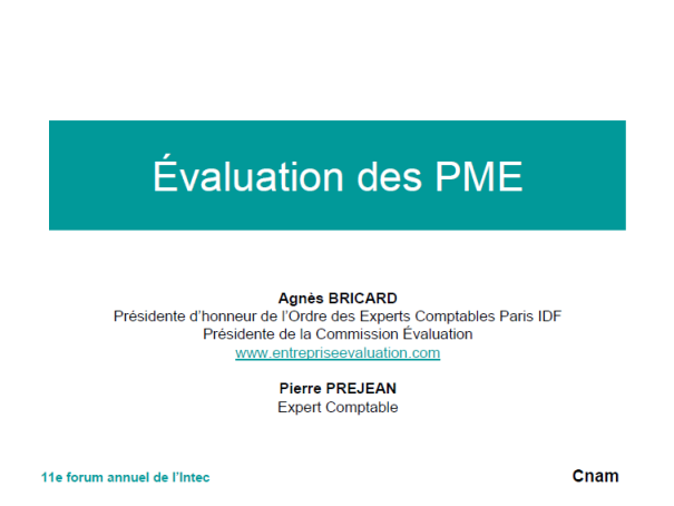 Evalution des PME