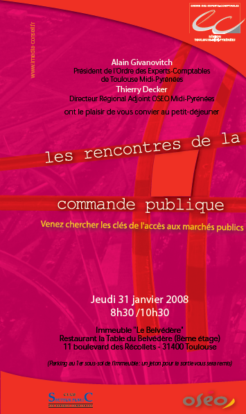 Rencontres de la commande publique - janvier 2008