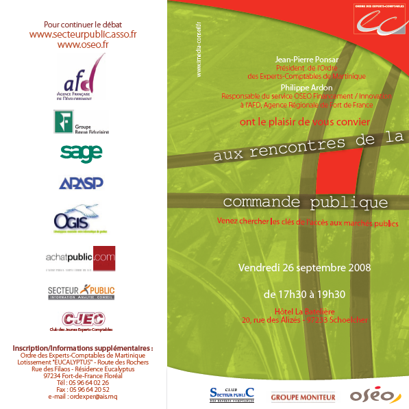 Bulletin d'inscription aux Rencontres de la commande publique