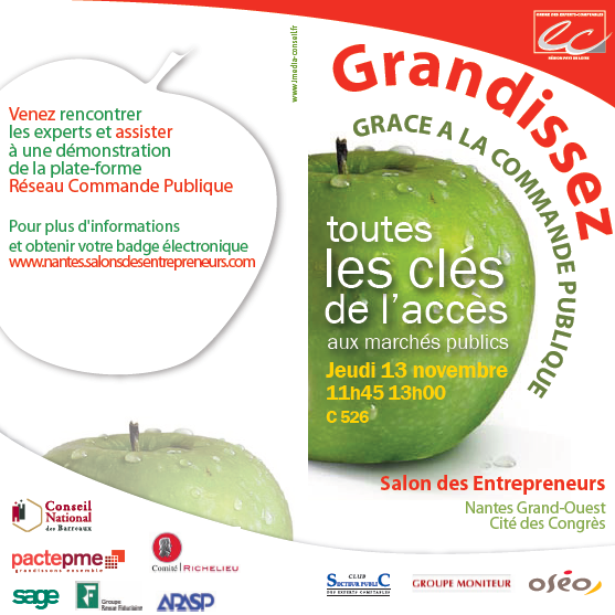 Invitation au salon des Entrepreneurs à Nantes