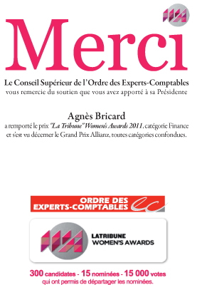 Womens Award : Agnès Bricard, Femme de l'année !